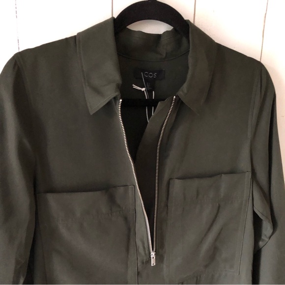 COS Women's Green Zip-Up Dress - Picture 7 of 16